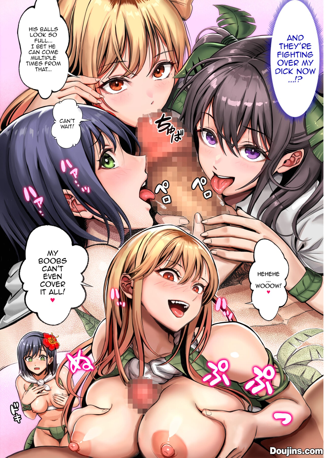 Hentai Manga Comic-Deserted Island Castaway Harem-Chapter 1-17